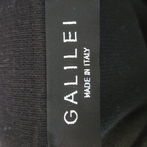 GALILEI Mens Italian Black White Vintage Long Sleeve Sweater Mob Vegas Sz Large - Picture 10 of 11